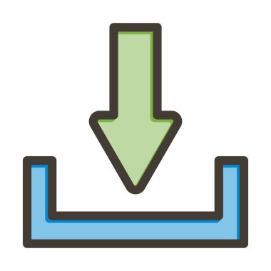 Kişisel ve ticari kullanım için Renk Simgesi Doldurulmuş Vektör Kalın Satırı İndir