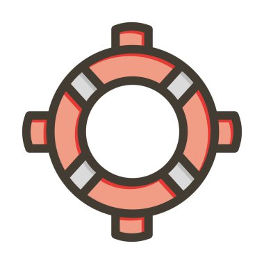 Kauçuk Yüzük Kalın Çizgisi Renk Simgesi Kişisel ve Ticari Kullanım İçin