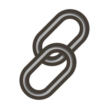 Kişisel ve ticari kullanım için Renk Simgesi Doldurulmuş Bağlantı Vektörü Kalın Çizgisi