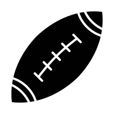 Kişisel ve ticari kullanım için Amerikan Futbolu Vektörü Glyph Simgesi