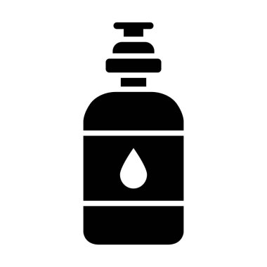 Kişisel ve ticari kullanım için Su Şişesi Vektörü Kabartma Simgesi