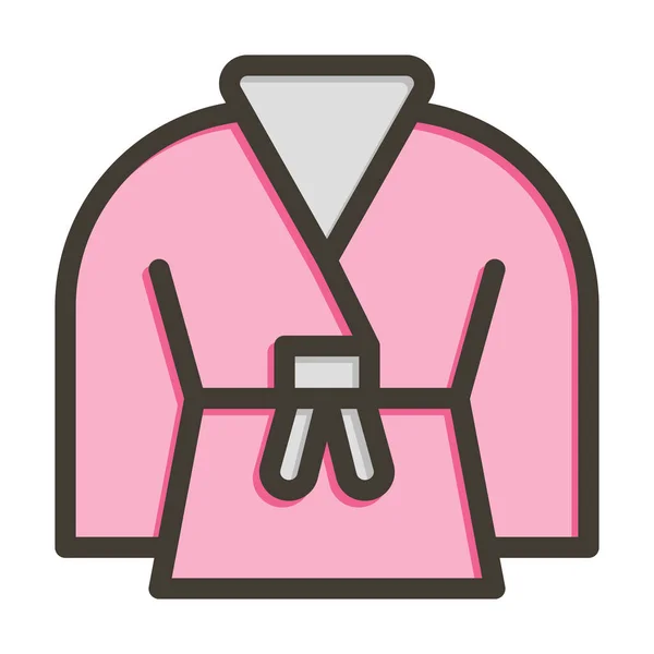 Kimono矢量填充色系Icon Personal Commercial Use — 图库矢量图片