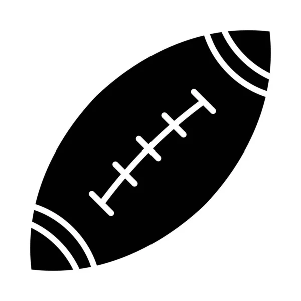 American Football Vector Glyph Icon Für Den Persönlichen Und Kommerziellen — Stockvektor