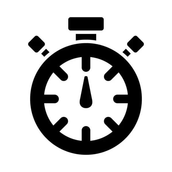 Icono Glifo Vectorial Cronómetro Para Uso Personal Comercial — Vector de stock