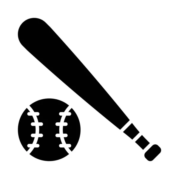 Icône Vectorielle Glyphe Baseball Pour Usage Personnel Commercial — Image vectorielle