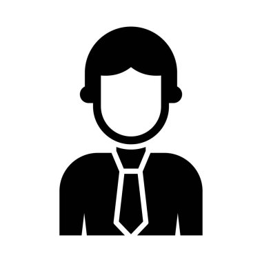 Kişisel ve Ticari Kullanım İçin Personel Vektörü Glyph Simgesi