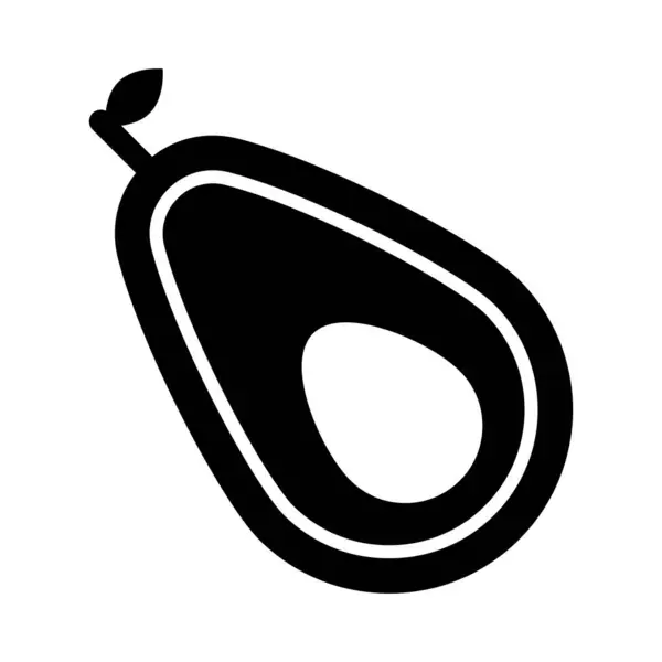 Εικονίδιο Διάνυσμα Avocado Glyph Για Προσωπική Και Εμπορική Χρήση — Διανυσματικό Αρχείο