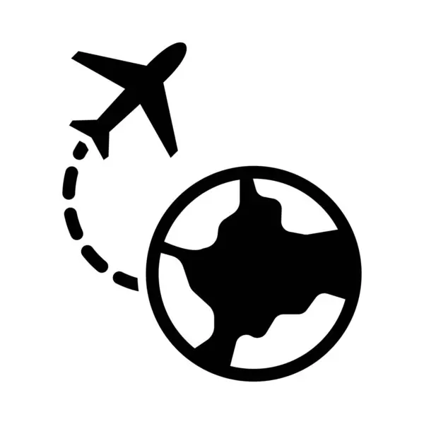 Travel Vector Glyph Icon Voor Persoonlijk Commercieel Gebruik — Stockvector