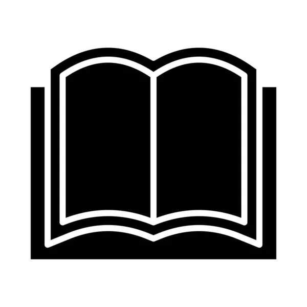 Libro Vector Glyph Icono Para Uso Personal Comercial — Vector de stock