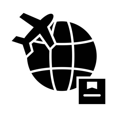 Kişisel ve Ticari Kullanım İçin Taşıma Vektörü Glyph Simgesi