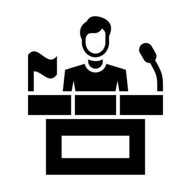 Kişisel ve Ticari Kullanım İçin Siyasetçi Vektör Sembolü