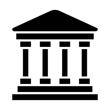 Kişisel ve Ticari Kullanım İçin Mahkeme Meclisi Vekil Glyph Simgesi