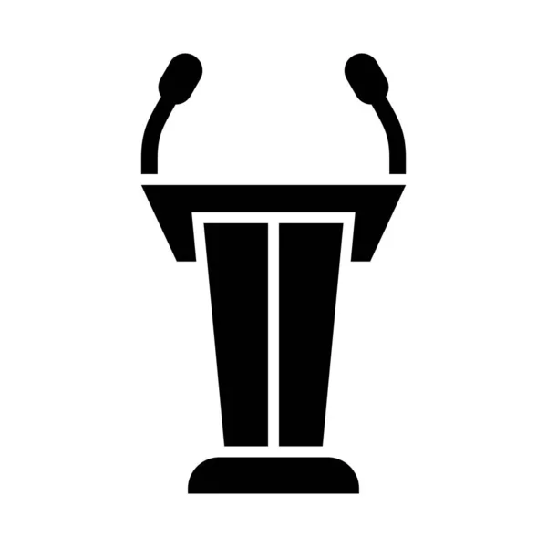Podium Vector Glyph Icon Para Uso Personal Comercial — Vector de stock