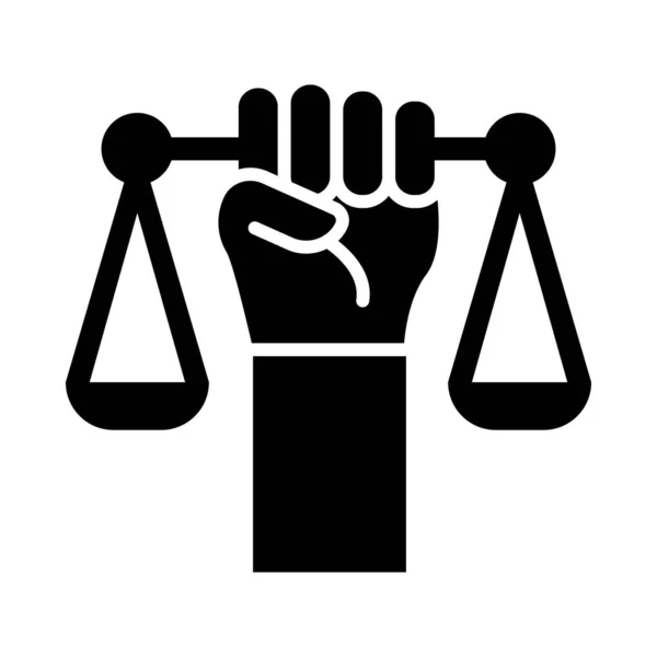 Εικονίδιο Διανυσματικής Γλυπτικής Πολιτικών Δικαιωμάτων Για Προσωπική Και Εμπορική Χρήση — Διανυσματικό Αρχείο