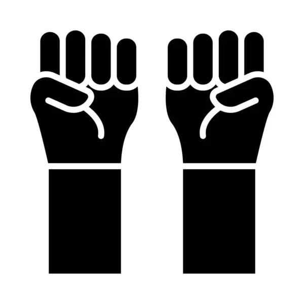 Protest Vector Glyph Icon Für Den Persönlichen Und Kommerziellen Gebrauch — Stockvektor