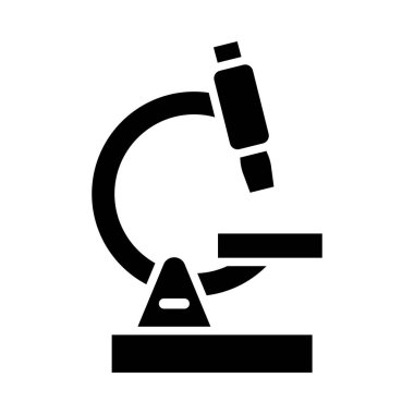 Kişisel ve Ticari Kullanım İçin Mikroskop Vektörü Kabartma Simgesi