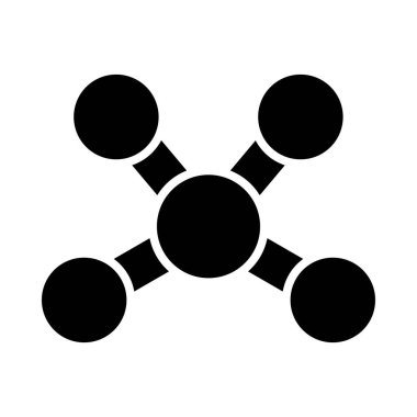 Kişisel ve ticari kullanım için Molekül Vektörü Kabartma Simgesi