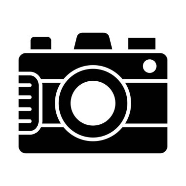 Kişisel ve Ticari Kullanım için Kamera Vektörü Kabartma Simgesi