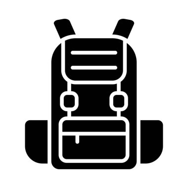Kişisel ve ticari kullanım için Sırt Çantası Vektörü Glyph Simgesi