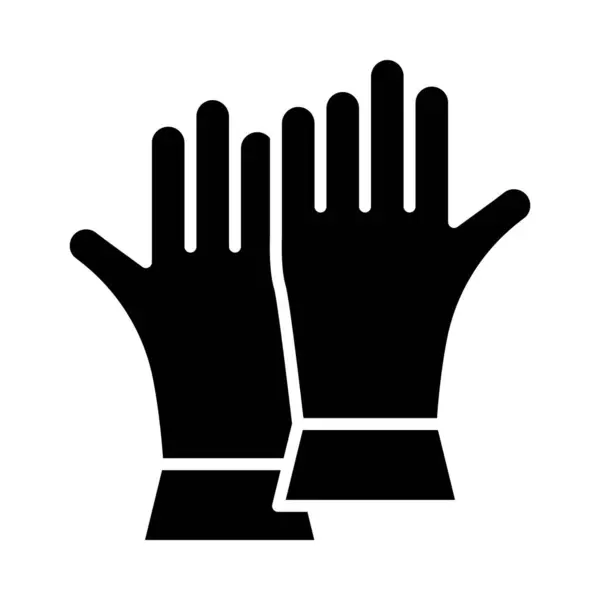 Gloves Vector Glyph Icon Για Προσωπική Και Εμπορική Χρήση — Διανυσματικό Αρχείο