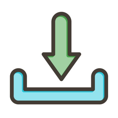 Kişisel ve ticari kullanım için Renk Simgesi Doldurulmuş Vektör Kalın Satırı İndir