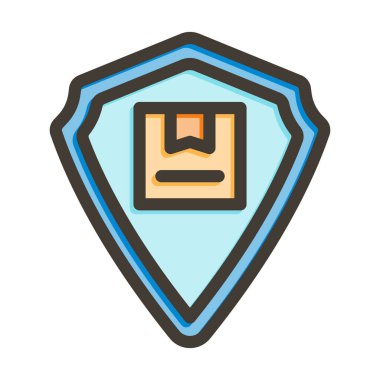 Kişisel ve Ticari Kullanım İçin Renk Simgesi Doldurulmuş Vektör Kalın Çizgisini Koru