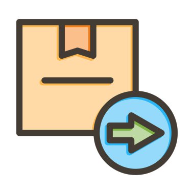 Kişisel ve ticari kullanım için Renk Simgesi Doldurulmuş Vektör Kalın Çizgisine Bak