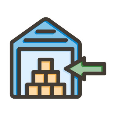 Kişisel ve ticari kullanım için Renk Simgesi Doldurulmuş Vektör Kalın Çizgisini İçeriye Aktar