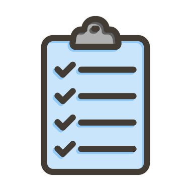 Pano Vektör Kalın Çizgisi Kişisel ve Ticari Kullanım için Renk Simgesi Dolduruldu