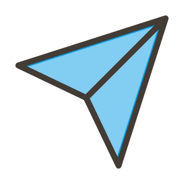 Kişisel ve Ticari Kullanım İçin Renk Simgesi Doldurulmuş Seyrüsefer Vektörü Kalın Çizgisi