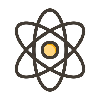 Kişisel ve ticari kullanım için Renk Simgesi Doldurulmuş Kuantum Doku Vektörü Kalın Çizgisi