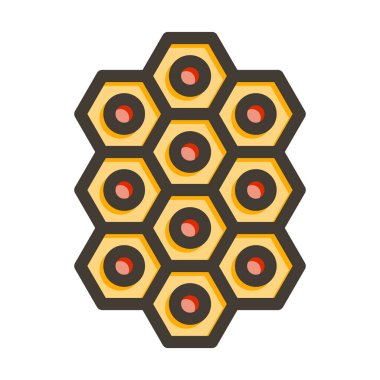 Epitaxial Flim Vektör Kalın Çizgisi Kişisel ve Ticari Kullanım için Renk Simgesi Dolduruldu