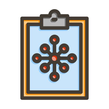 Pano Vektör Kalın Çizgisi Kişisel ve Ticari Kullanım için Renk Simgesi Dolduruldu