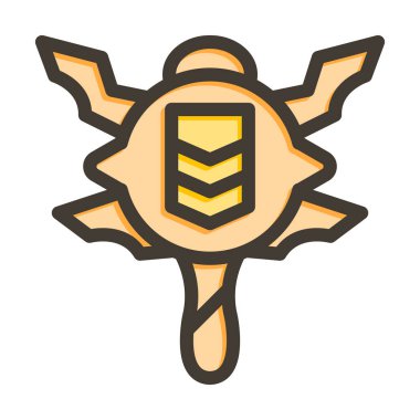 Sıralama Vektörü Kalın Çizgisi Kişisel ve Ticari Kullanım için Renk Simgesi Dolduruldu