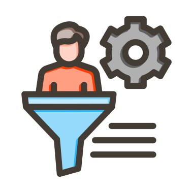 Dönüştürme Oranı Kalın Satırı Kişisel ve Ticari Kullanım için Renk Simgesi Dolduruldu