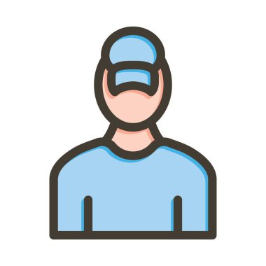 Kişisel ve Ticari Kullanım İçin Renk Simgesi Doldurulmuş Alan Vektörü Kalın Çizgisi