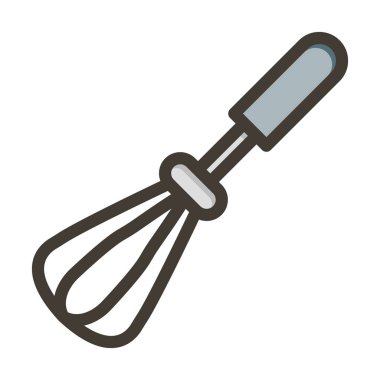 çırpma Vektörü Kalın Çizgisi Kişisel ve Ticari Kullanım için Renk Simgesi Dolduruldu