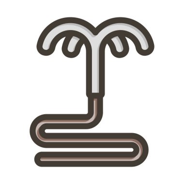 Yakalama Kancası Kalın Çizgisi Kişisel ve Ticari Kullanım için Renk Simgesi Dolduruldu