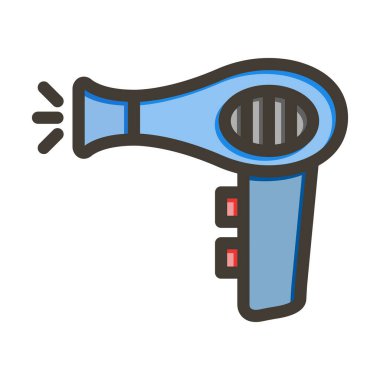 Saç kurutma makinesi kalınlığı Kişisel ve ticari kullanım için Renk Simgesi Doldurulmuş