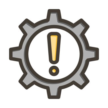 Kişisel ve Ticari Kullanım İçin Renk Simgesi Doldurulmuş Risk Yönetimi Kalın Çizgisi