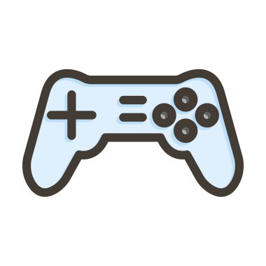 Kişisel ve ticari kullanım için Renk Simgesi Doldurulmuş Konsol Vektör Kalın Çizgisi