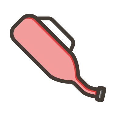 Kişisel ve Ticari Kullanım İçin Renk Simgesi Doldurulmuş Benzin Kalın Çizgisi