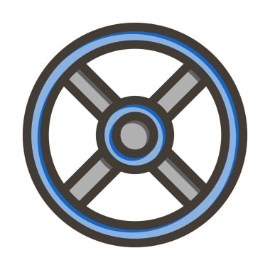 Ağırlık Tabakları Kalın Çizgisi Kişisel ve Ticari Kullanım İçin Renk Simgesi Dolduruldu