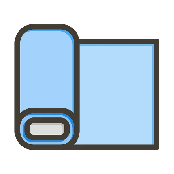 Gewebe Vector Thick Line Colors Icon Für Den Persönlichen Und — Stockvektor