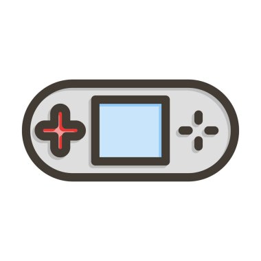 Kişisel ve ticari kullanım için Renk Simgesi Doldurulmuş Görüntü Konsolu Kalın Satırı