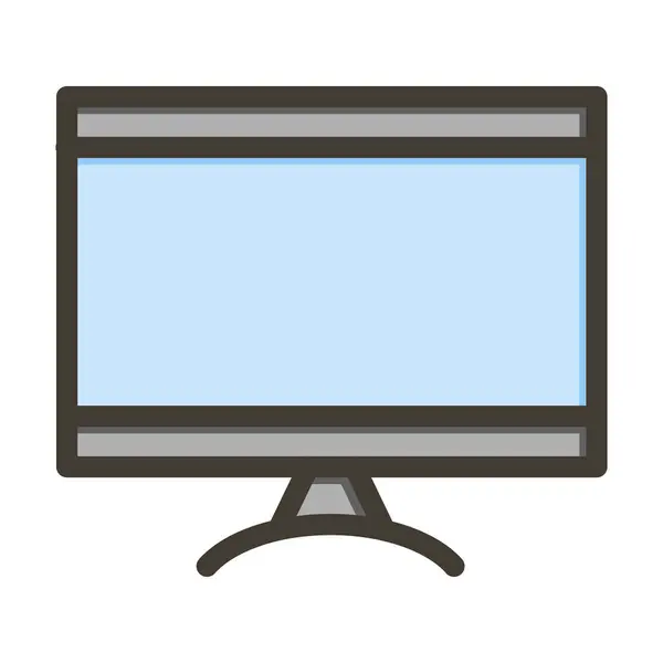 专为个人及商业用途而设的智能电视传送带充填着色线 — 图库矢量图片