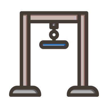 Makara Vektör Kalın Çizgisi Renk Simgesi Kişisel ve Ticari Kullanım İçin