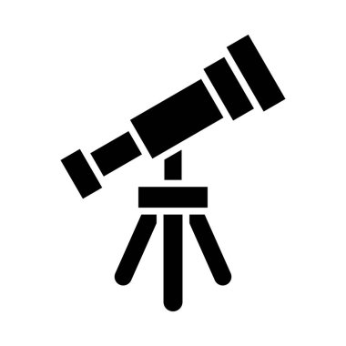 Kişisel ve ticari kullanım için Teleskop Vektörü Glyph Simgesi