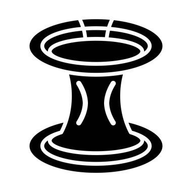 Kişisel ve ticari kullanım için solucan deliği vektörü kabartma simgesi