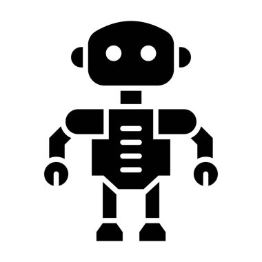 Kişisel ve Ticari Kullanım İçin Akıllı Taktik Robot Vektör Sembolü